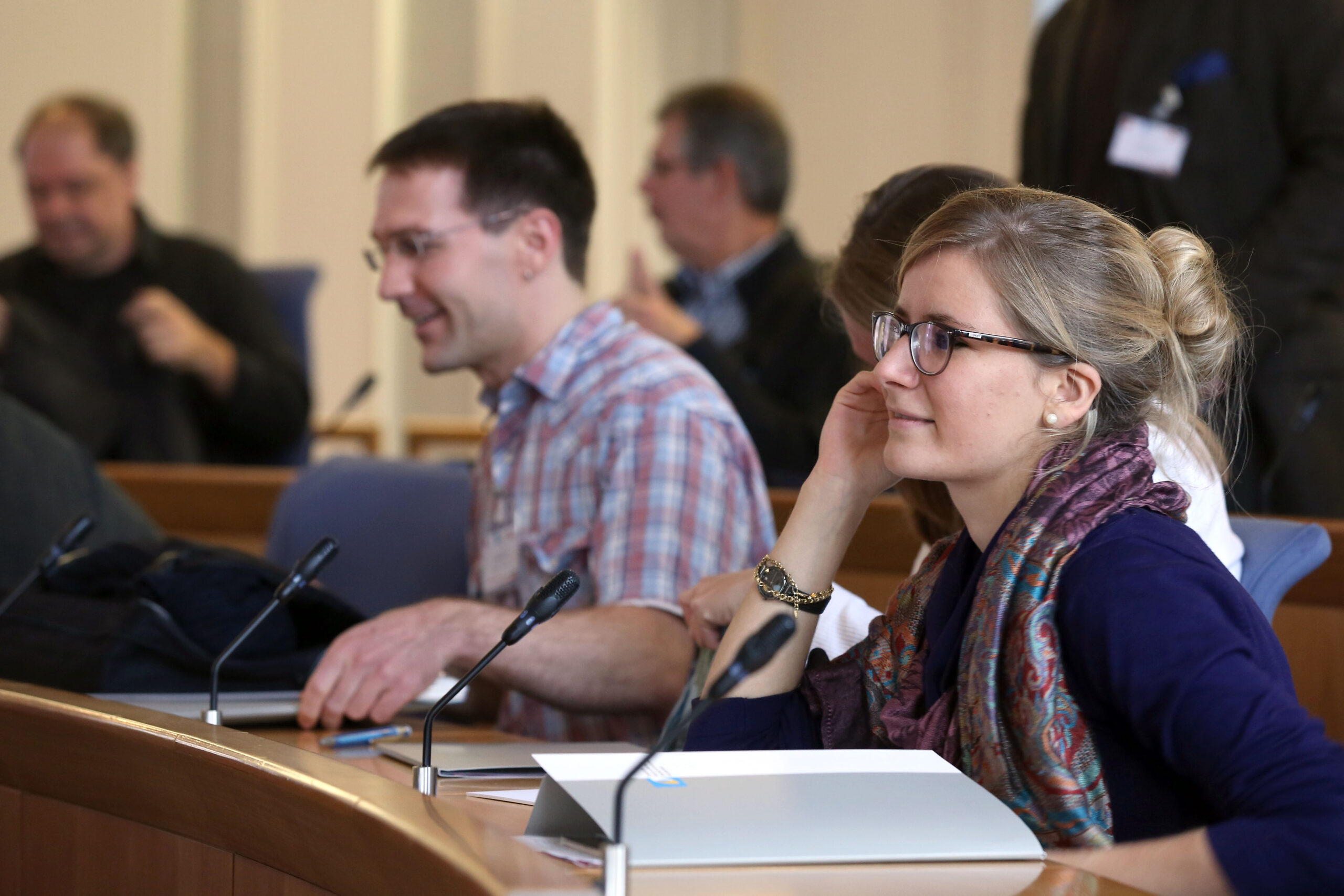 Fabian Schäfer und Annelie Oschmann (Alumni des lehramtsbezogenen Studiengangs Mainz-Dijon)